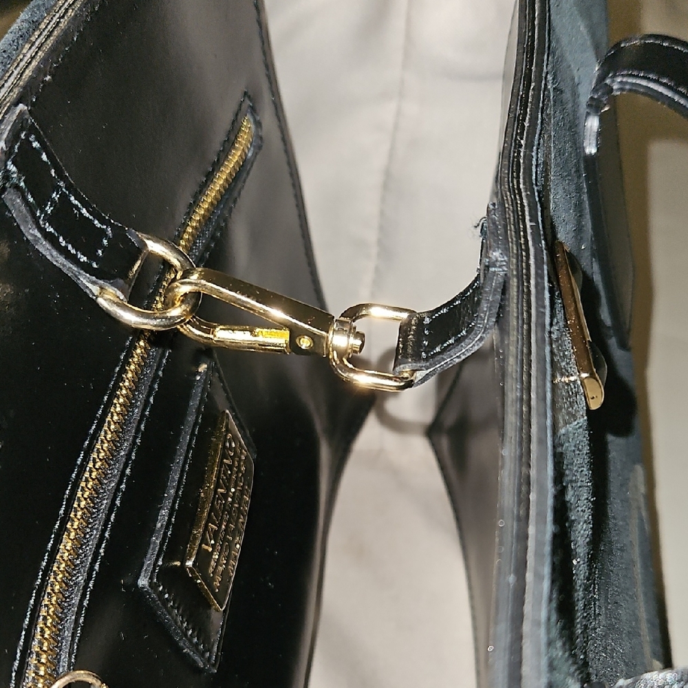 Mario Valentino Black Tote Bag - Picture 10 of 12